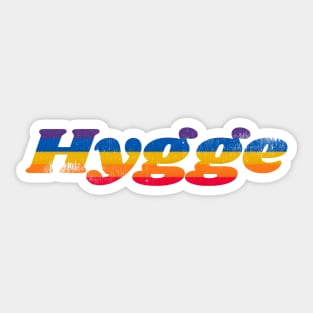 Hygge Rainbow Font Sticker